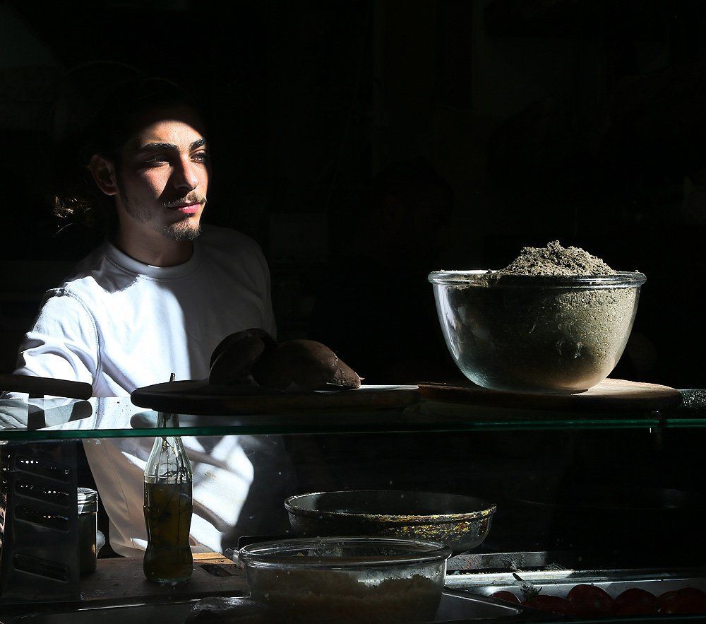 Продавец лепешек