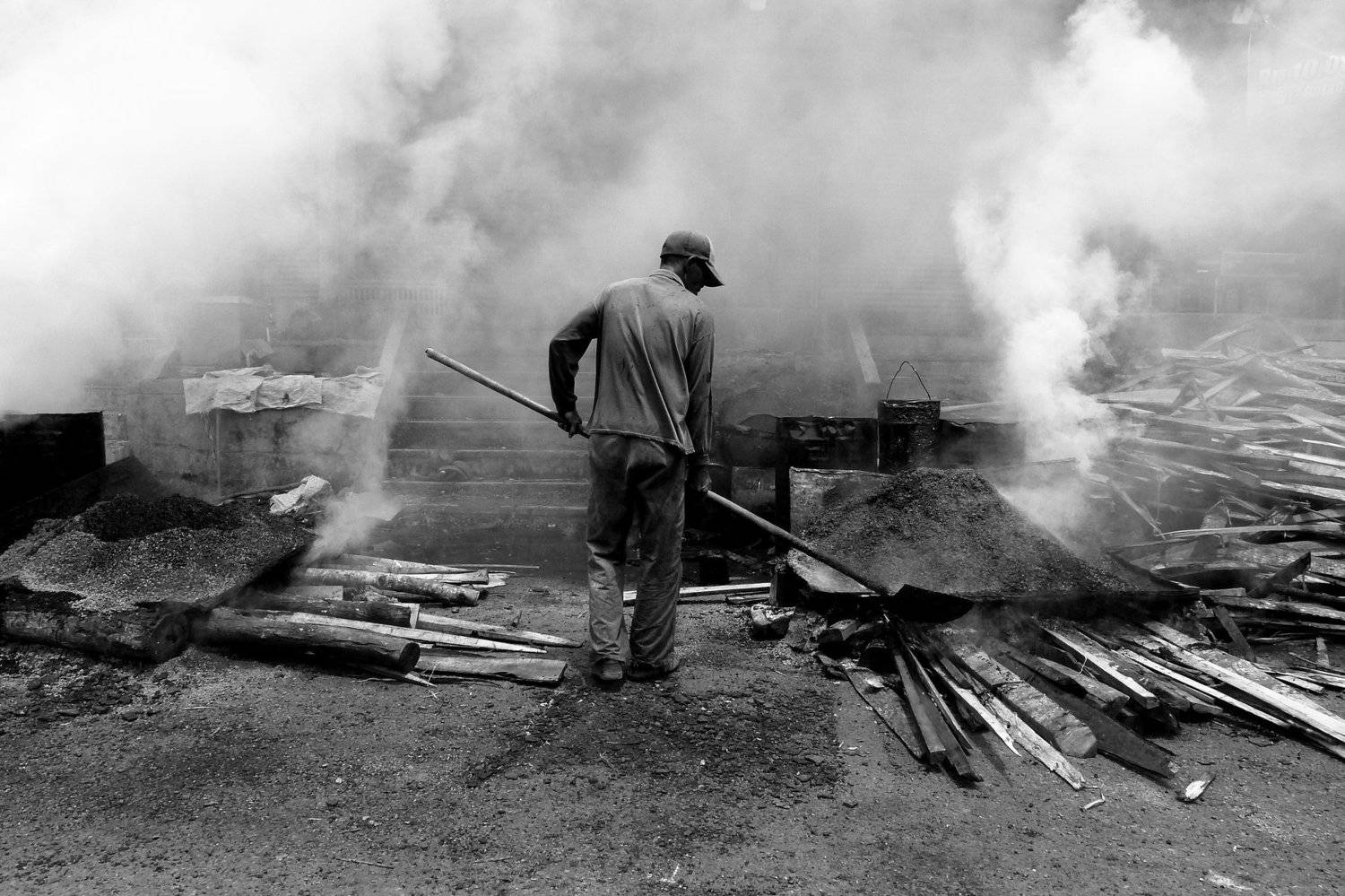Work in smoke
