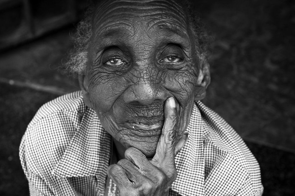 Havana. Portrait of the old woman.