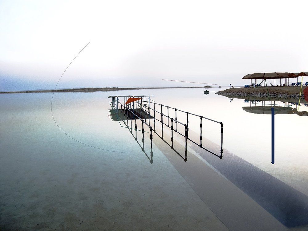 Red Triangle, Dead Sea, drawing 4