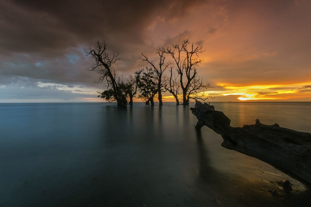 Sunset at Nostra Senhora De Rosario Beach
