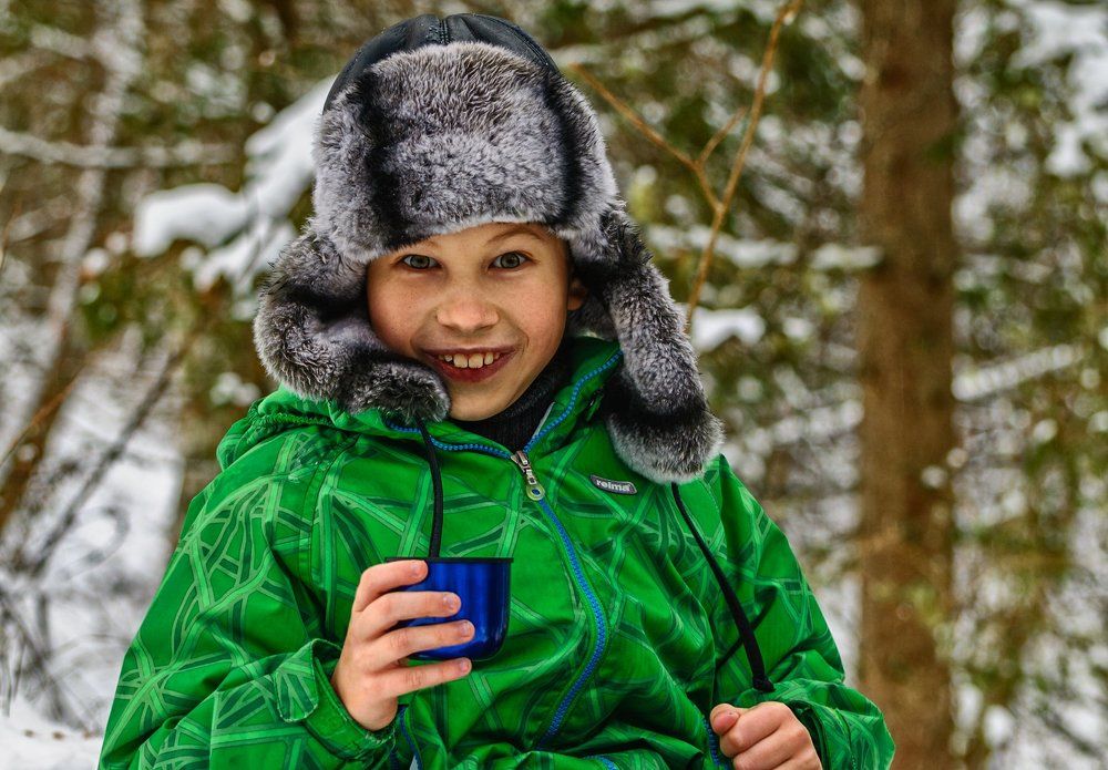 На фотовылазке .