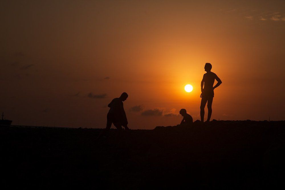 На закате дня