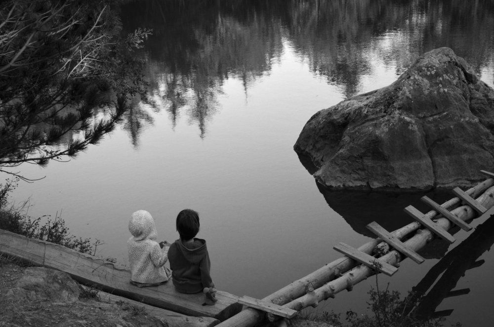 Горное озеро.