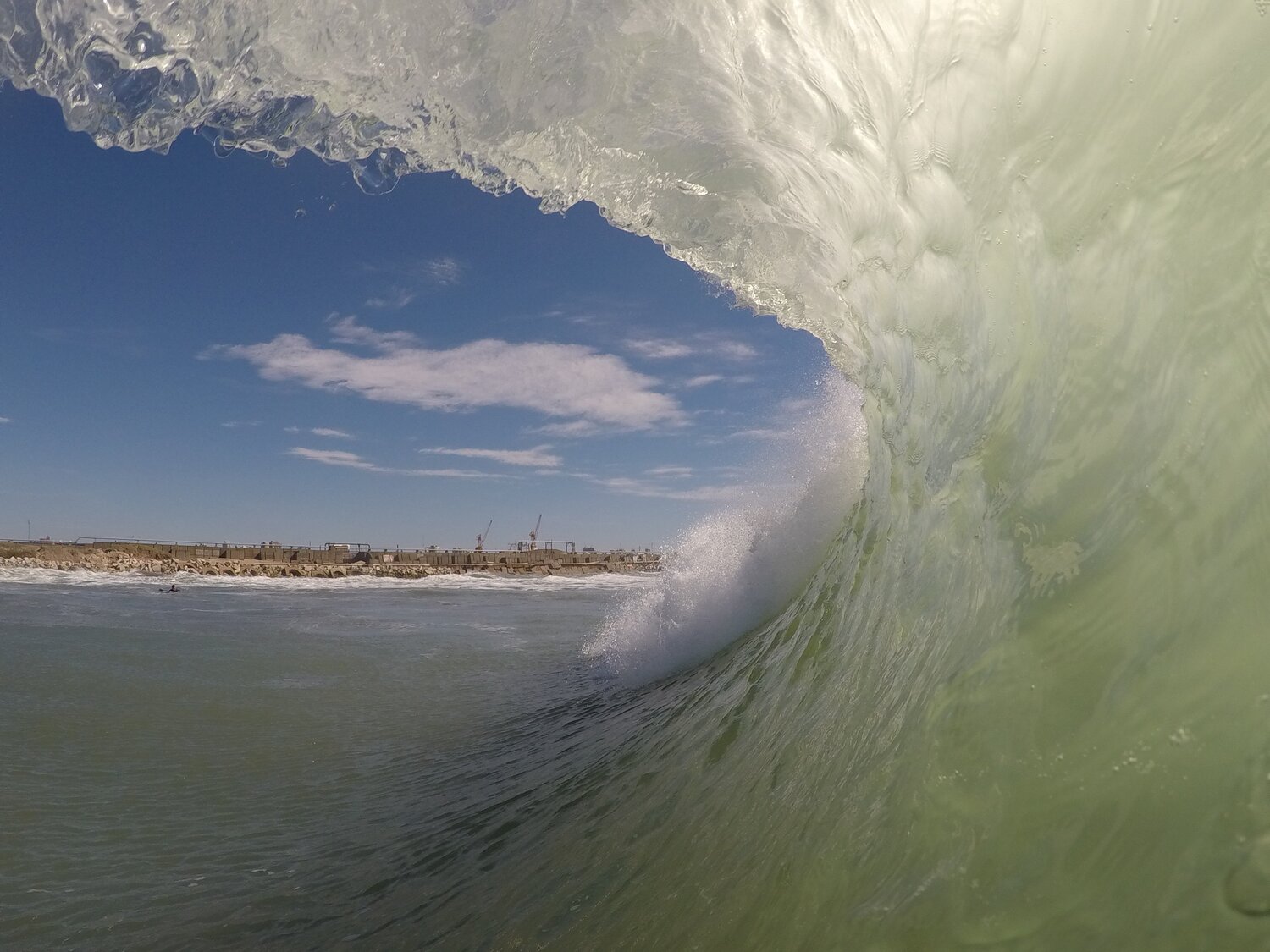 Incide the wave