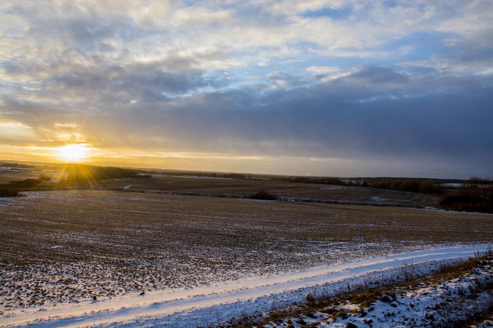 зимний закат
