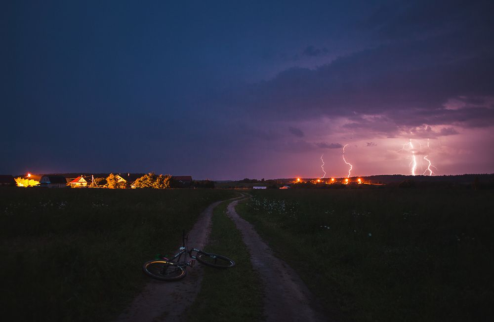 Гроза в деревне