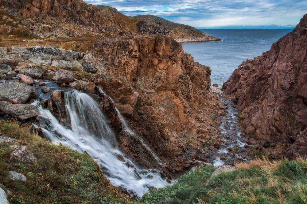 Водопад в Териберке