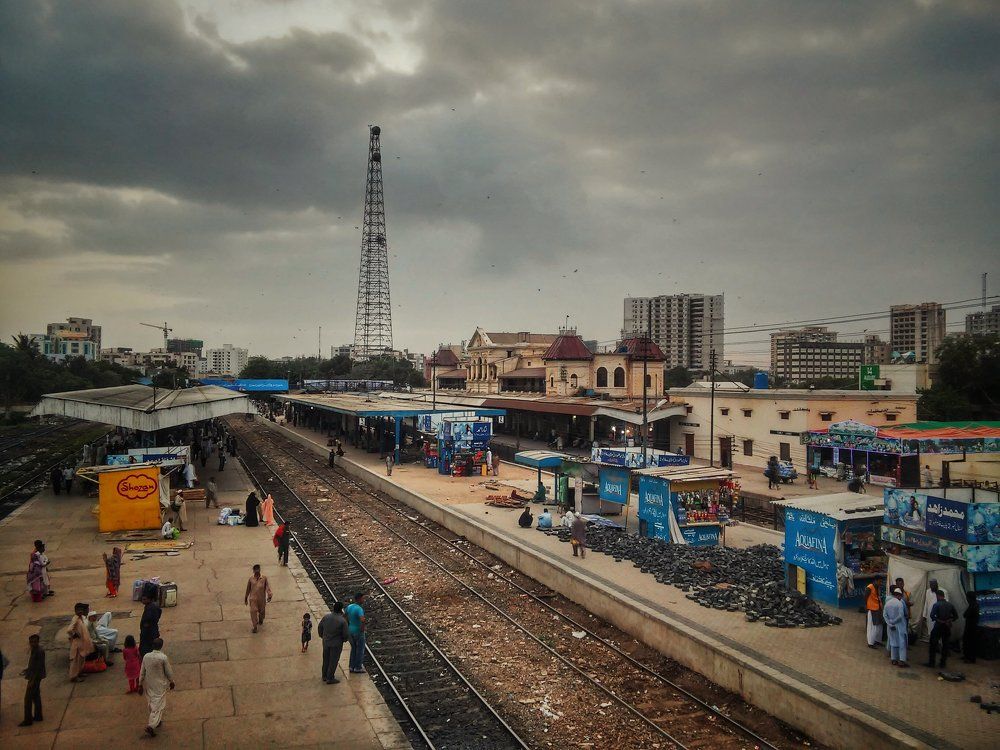 Karachi Cantt Station Overcast.