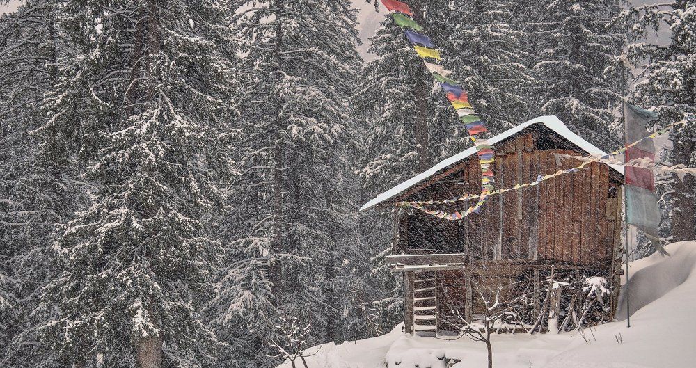 fairy tale day in mountains