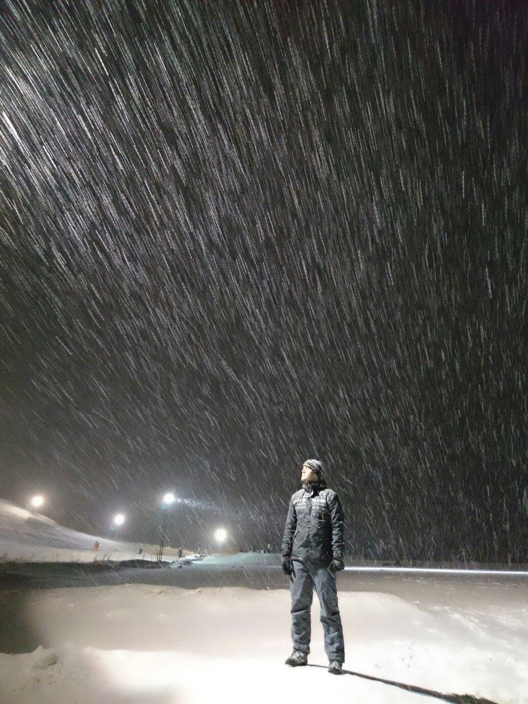 Снежная ночь.