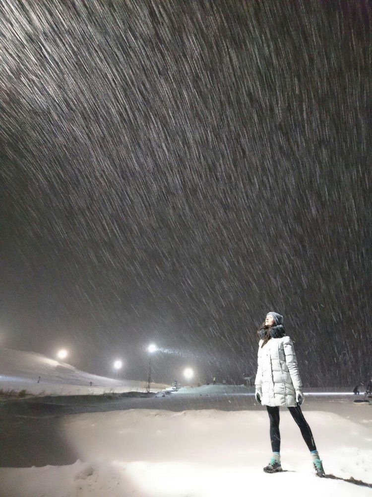 Снежная ночь.