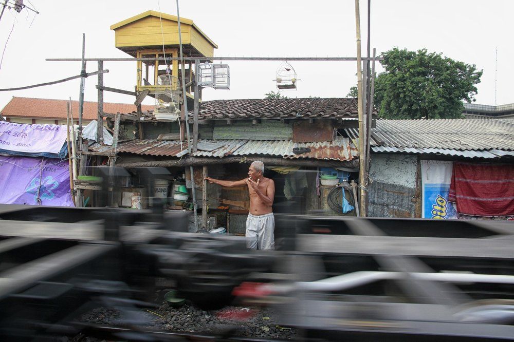 The edge of the railway