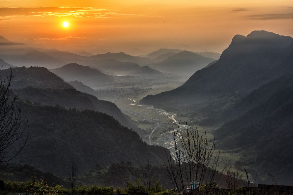 Sunrise at Annapurna Range, Himalayas