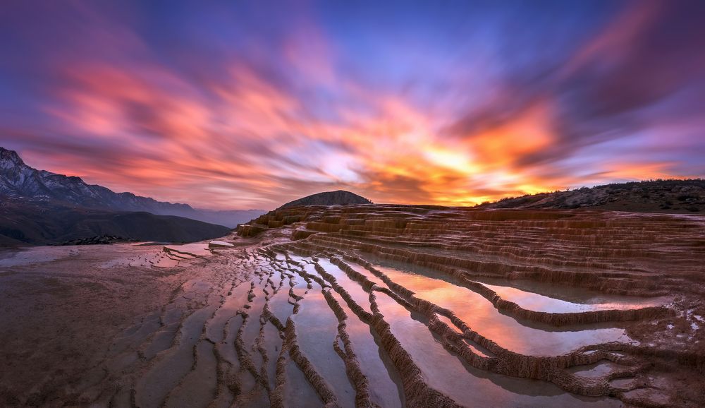 Panorama of Sunset Scene Badab-surt