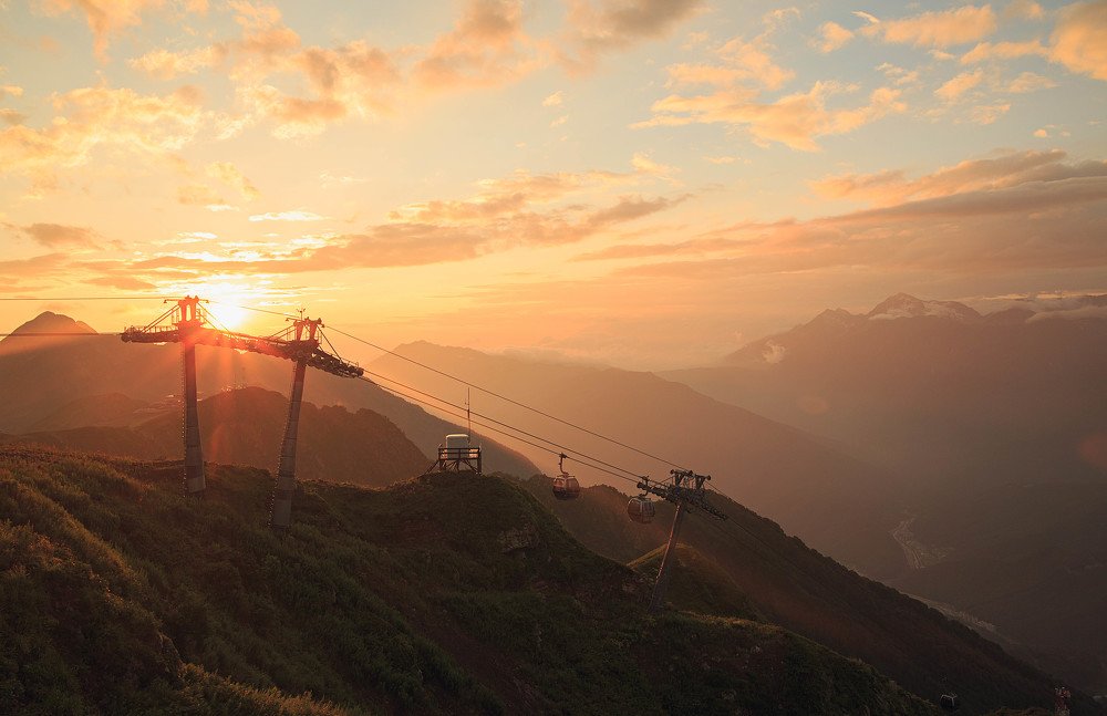 Закат на Розе Пик