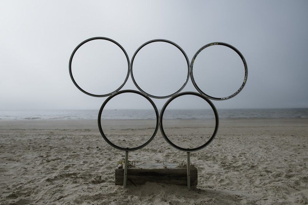 Кольца на пляже