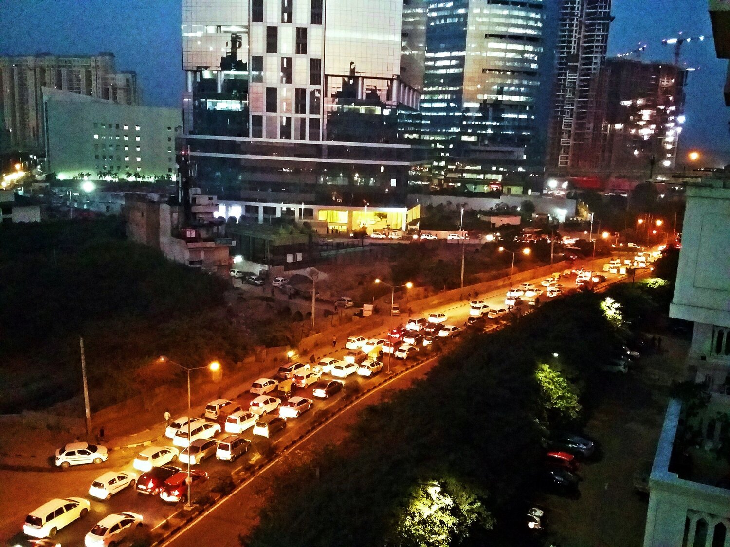 Gudgaon by night