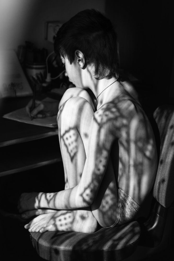 Свето-теневое тату