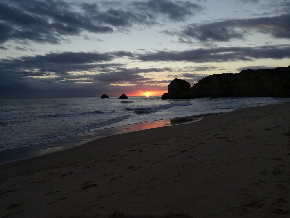 winter sunset