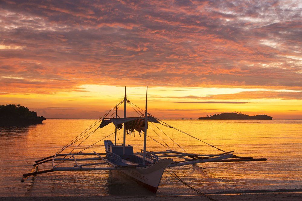 Sunrise at Boracay island, Jetty Port, The Philippines