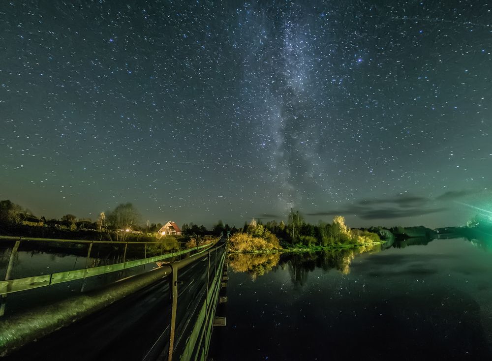 Мост через Мсту. Новгородская область
