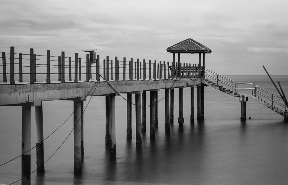 The pier to the beach