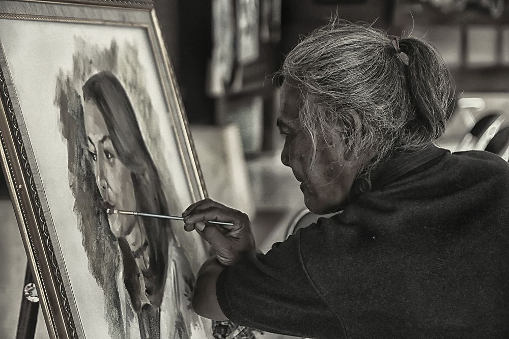 The work in the old days