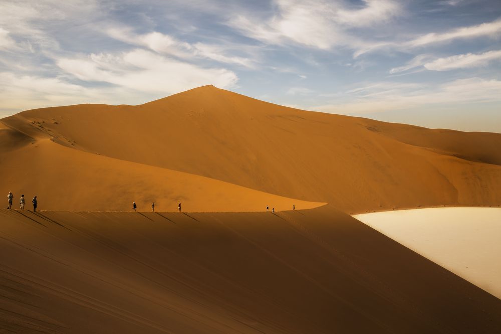 Different point of view of the Dead Vlei and Big Daddy red dune, Namibia