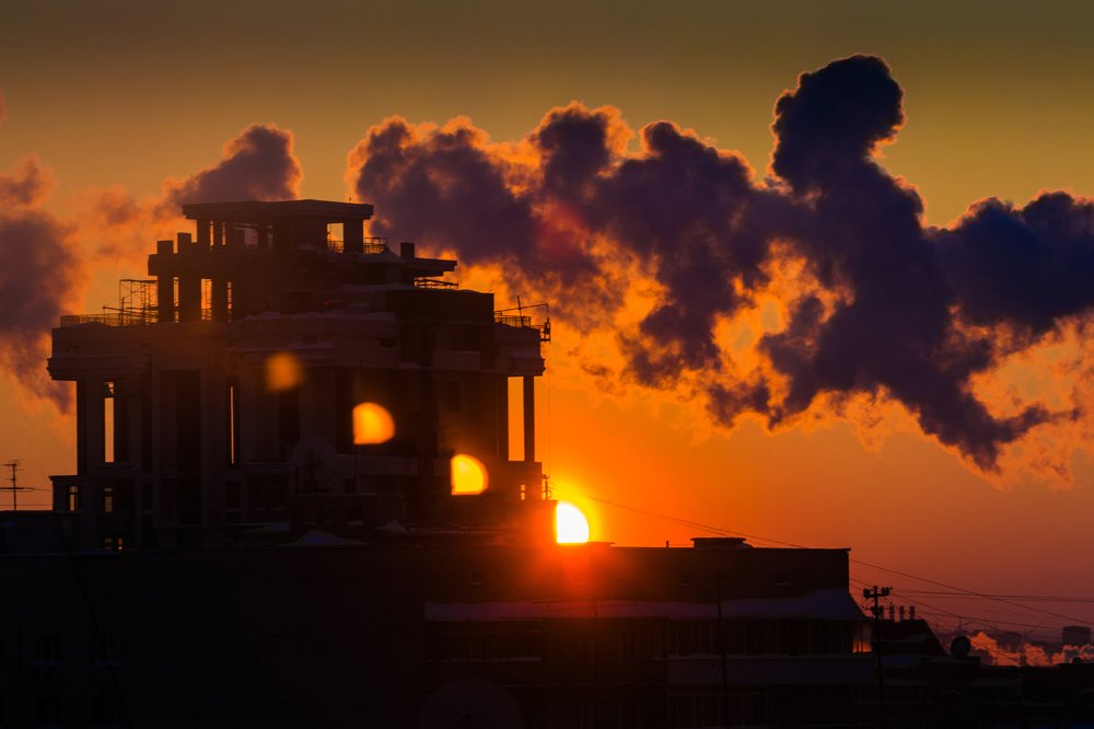 Новостройка в закате