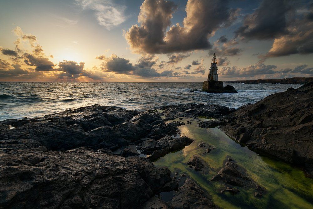 Sunrise, near the lighthouse of Ahtopol