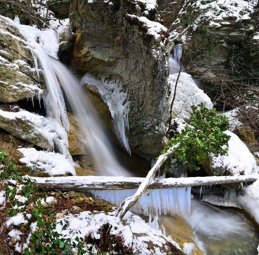 зима и речка