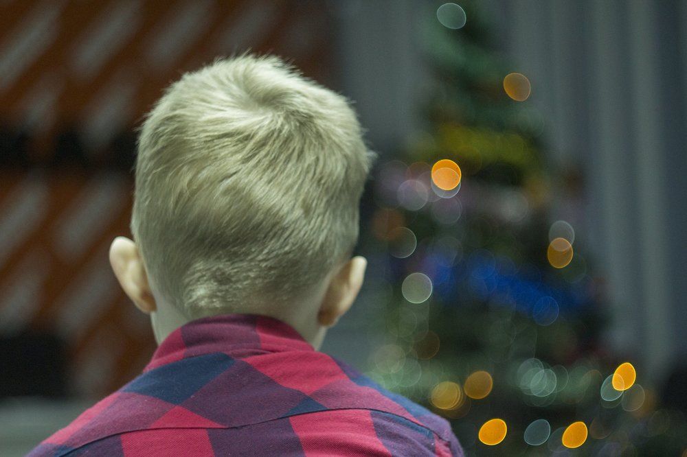 Один под елочкой