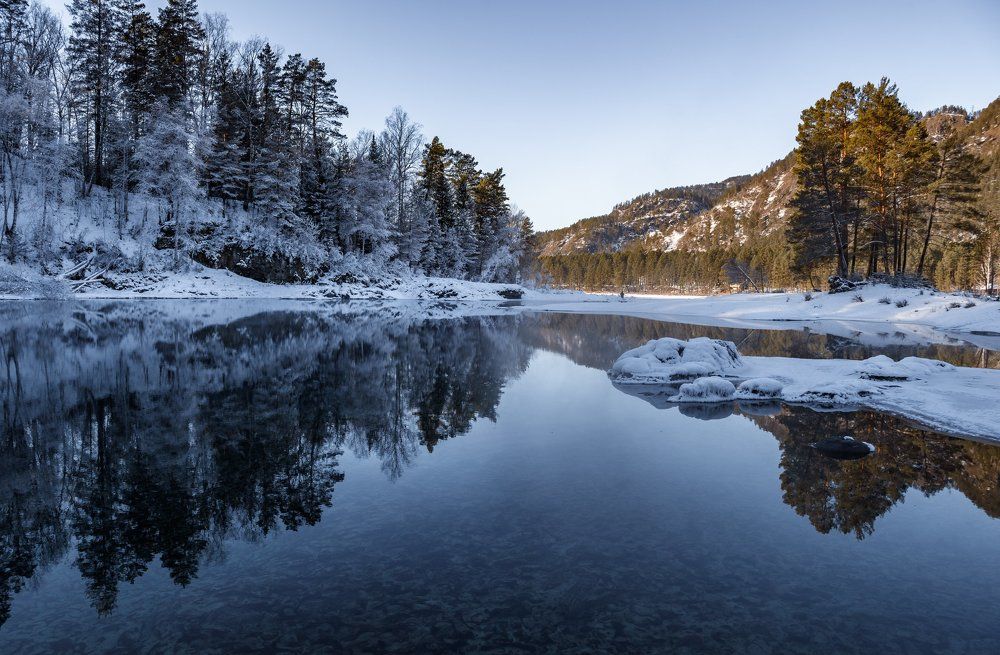 Голубые озера Алтая.