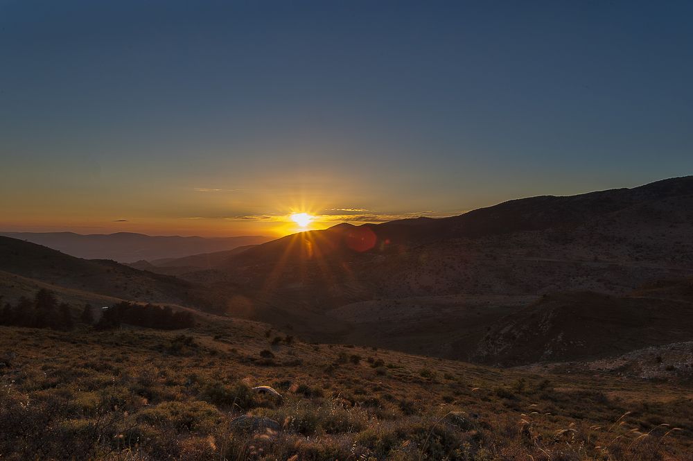 Закат на голанских высотах
