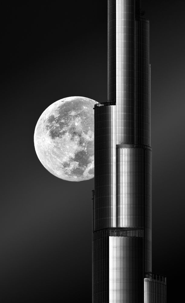 Super Moon burj khalifa