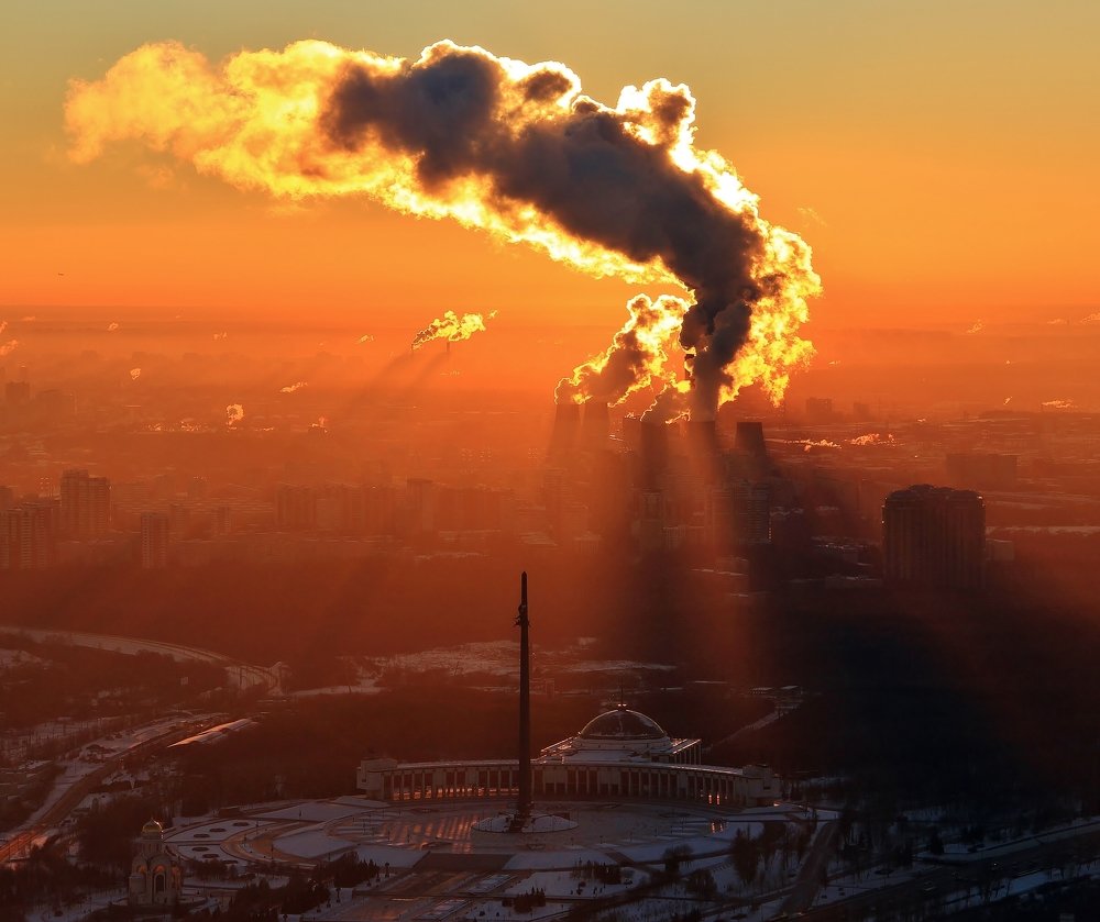 Поклонная гора на закате