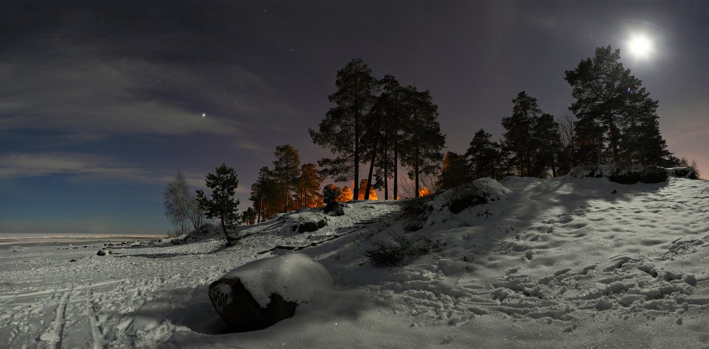 Лунной ночью на Ладоге