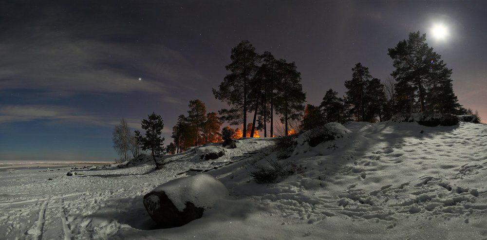 Лунной ночью на Ладоге