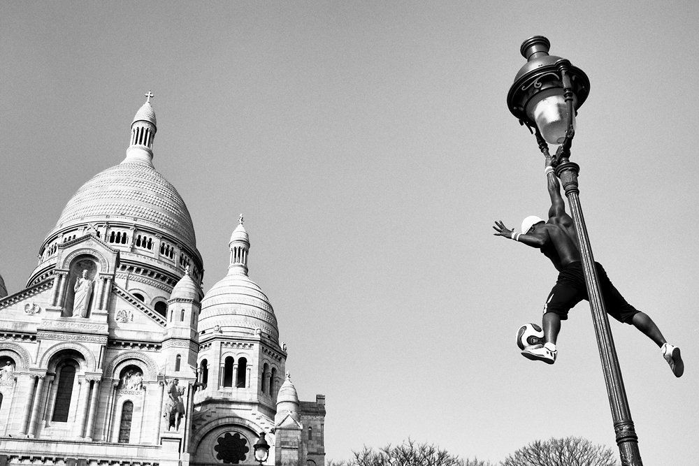 Soccer over Montmartre