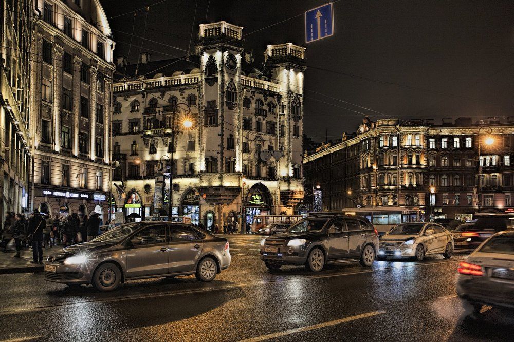 Ночной Петербург.