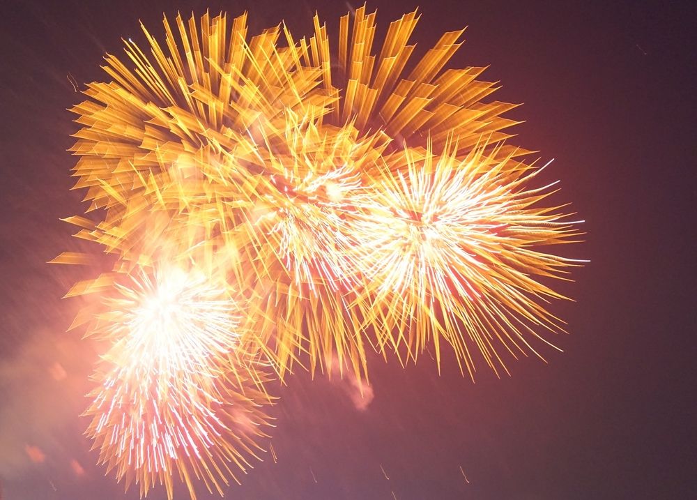 Вот такие фейерверки. Лето Астана 2016 г.