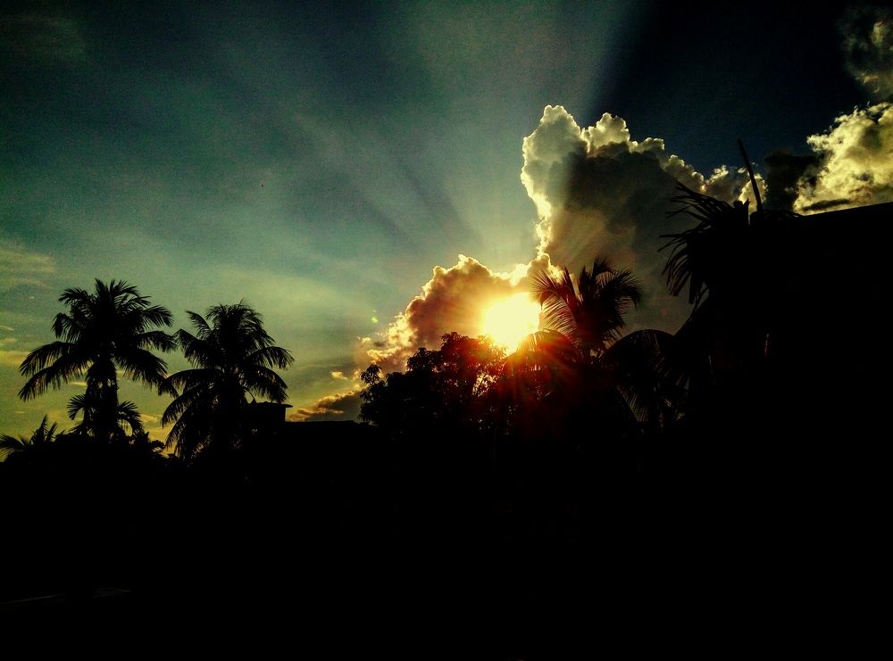 Peeping through the clouds