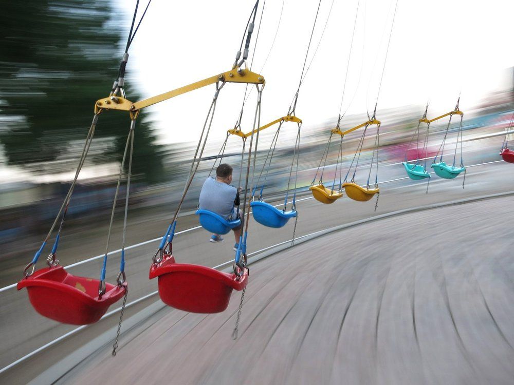 На карусели