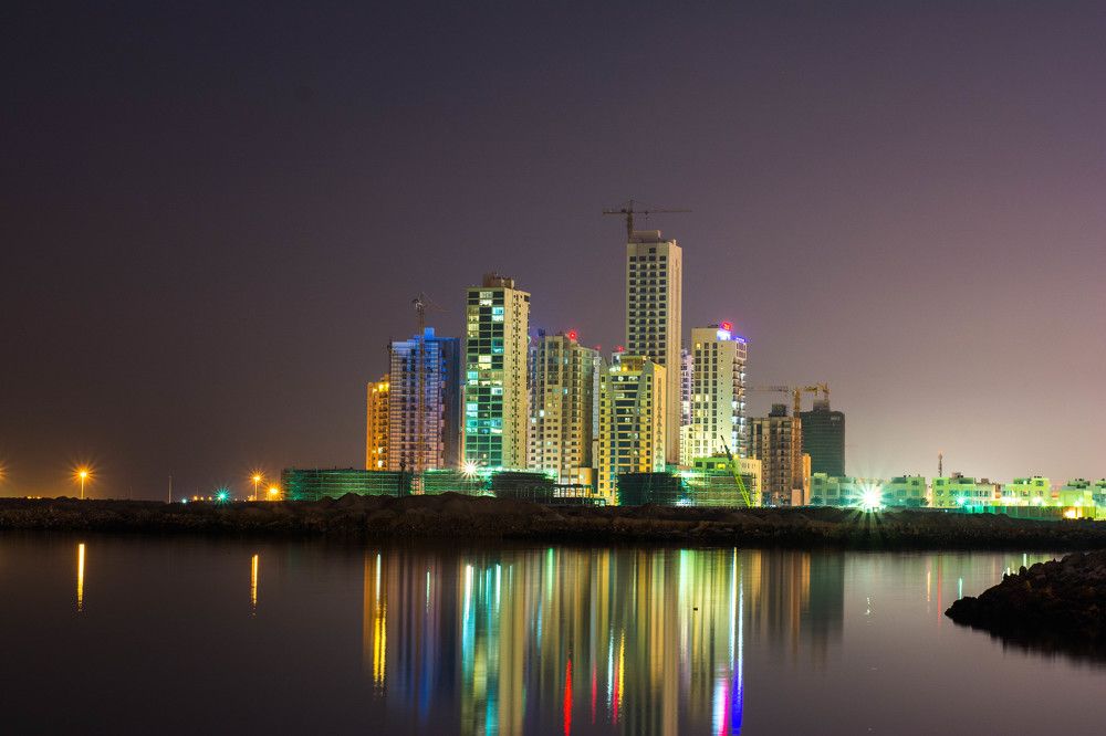 Juffair Flats at Night