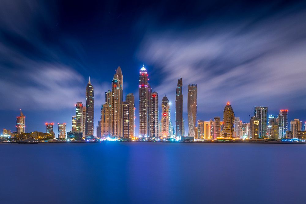 Ночной Дубай