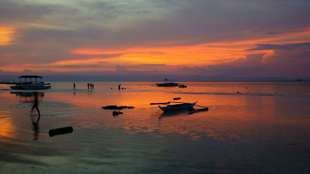 Sunset of Panglao in Bohol Island