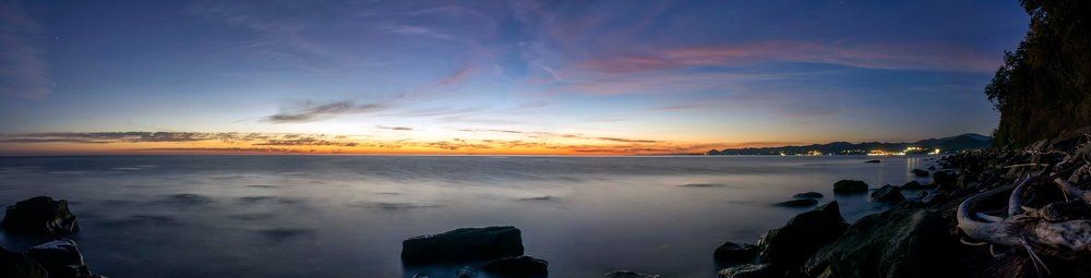 Море на закате (Панорама)