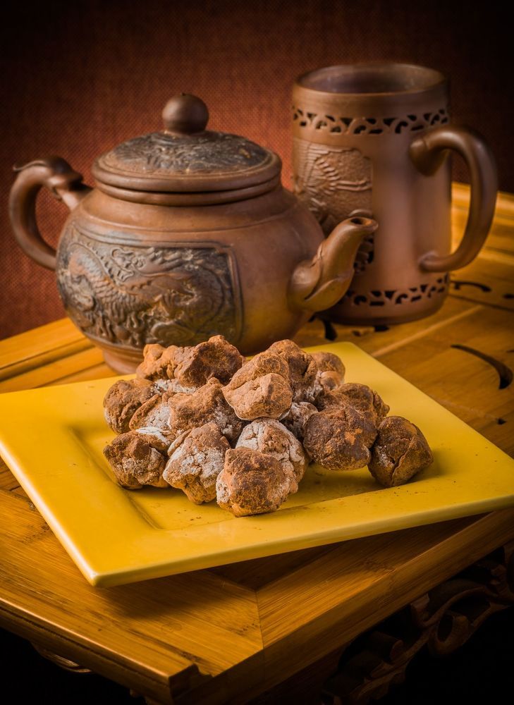 Chocolate Truffles and Tea Set