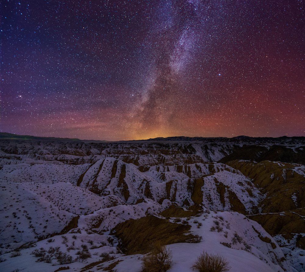 Каньон Жабыр. Зимняя ночь